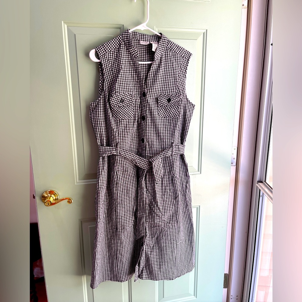 White Stag Stretch Sundress Large Black/White